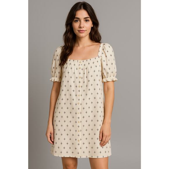 Anthropologie dRA Los Angeles Country Cottage Day Dress Size Large L - Picture 1 of 5